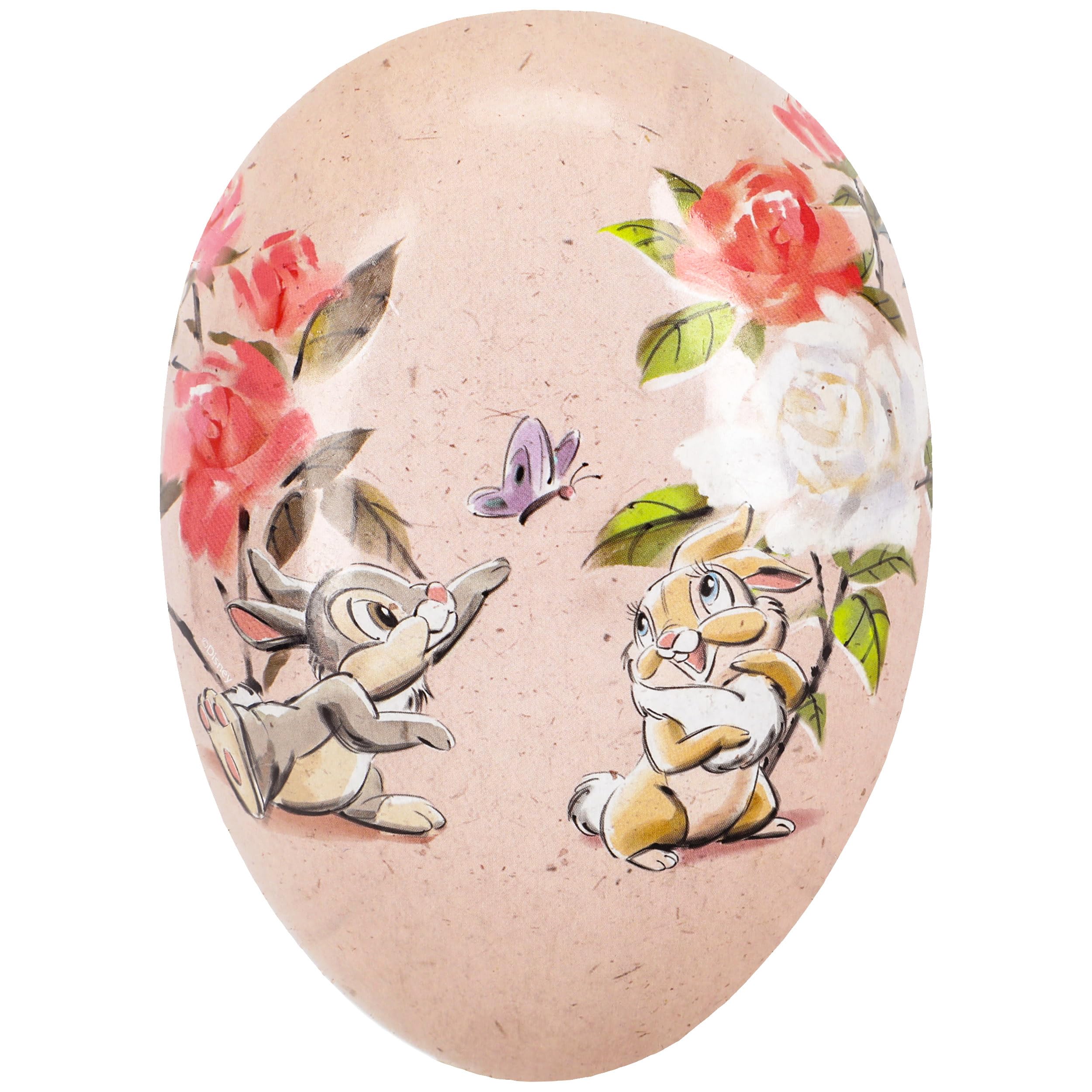 alles-meine.de GmbH 10 Stück - Ostereier - Eier zum Befüllen + Ostergras - Anzahl frei wählbar - Bambi - Hase Klopfer - 15 cm - Füll - Pappei - Deko Pappe Papp Pappeier Dekoei Pa..