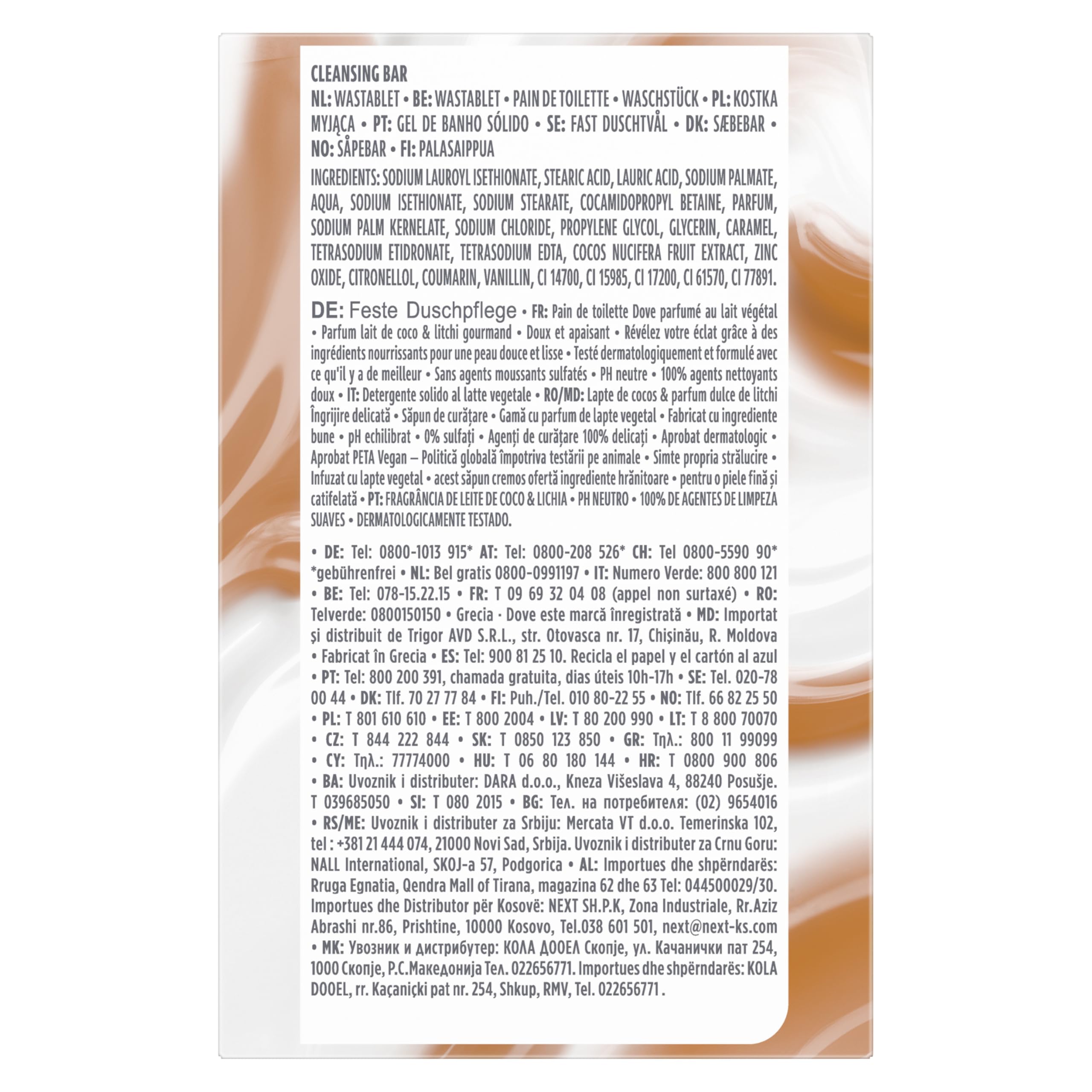 Dove Kokosowy mleko i cukier Lychee 141 g