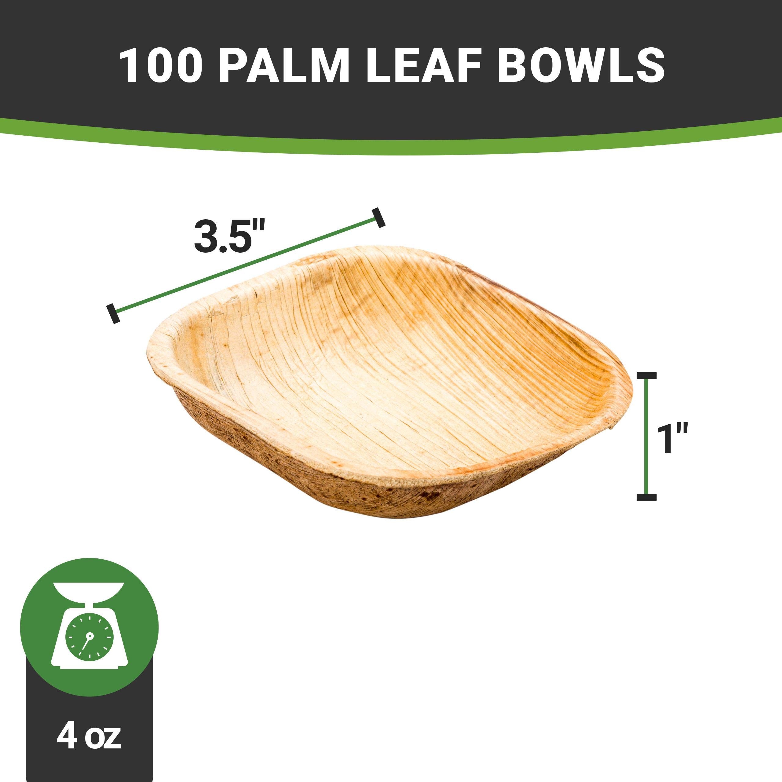 Buy Indo 4 Ounce Palm Bowls, 100 Compostable Palm Leaf Bowls