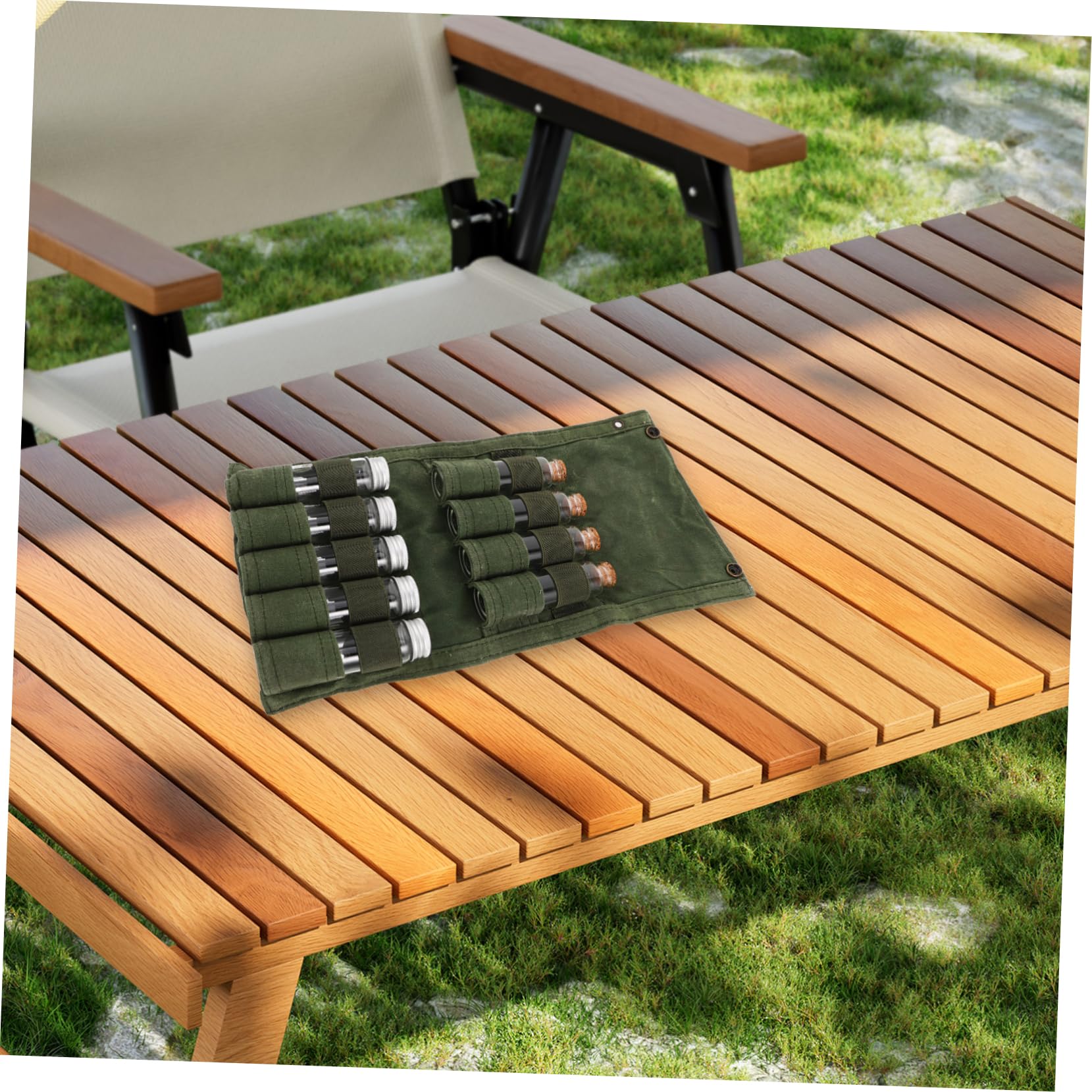 SUPVOX Organizador De Especias De Camping Juego De Botellas Bolsa Almacenamiento