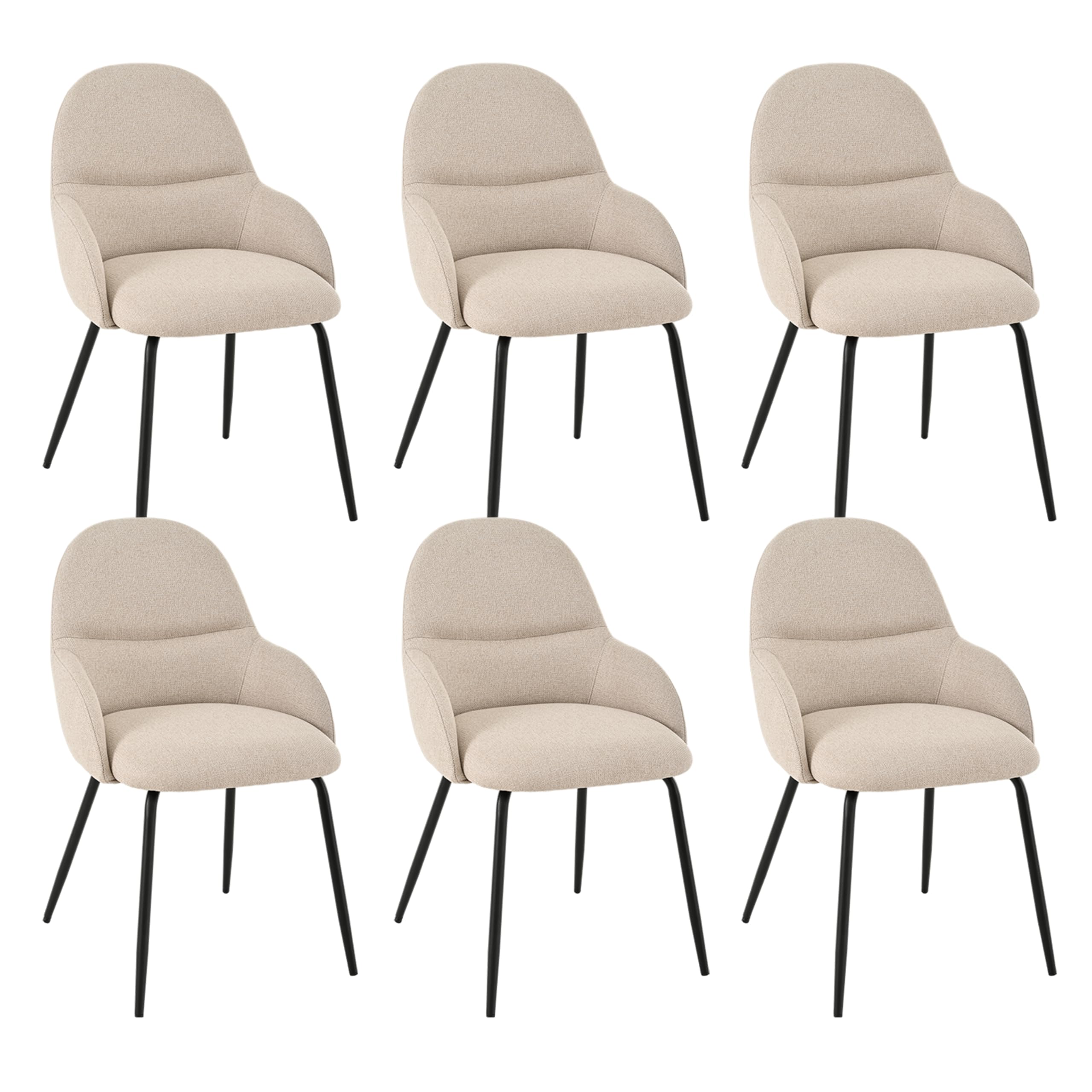 Goeurvant Esszimmerstühle mit Armlehne – Gepolsterter Küchenstuhl mit Erhöhter Rückenlehne und Breiter Sitzfläche,Modernes Design für Wohnzimmer,Schlafzimmer oder Essbereich
