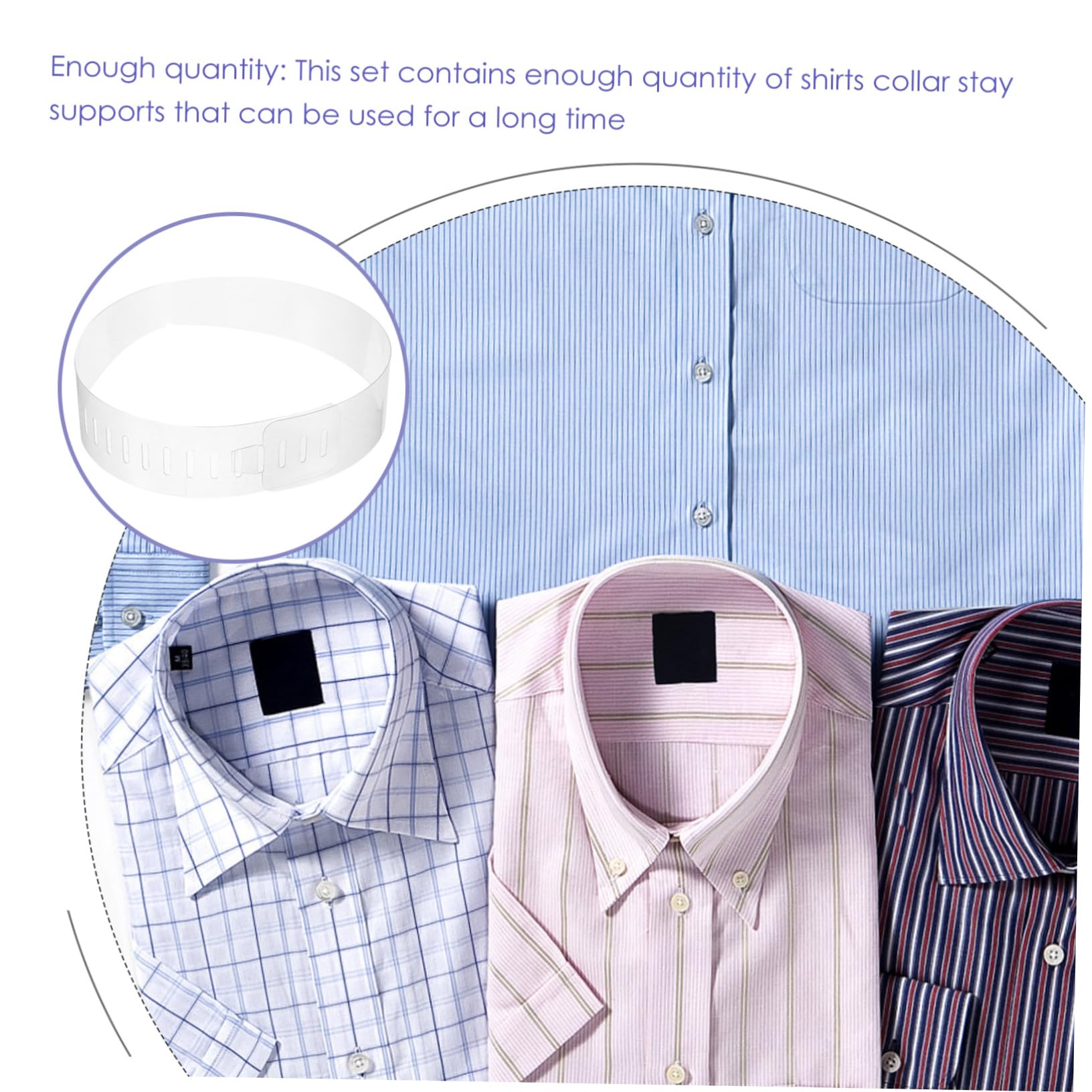 SOIMISS Camisas De Vestir Se Queda El Cuello Se Mantiene Moldeador Cuello De Camisa Accesorio Camisa El Cuello Se Desvía Soporte De Cuello Para Hombres El Plastico