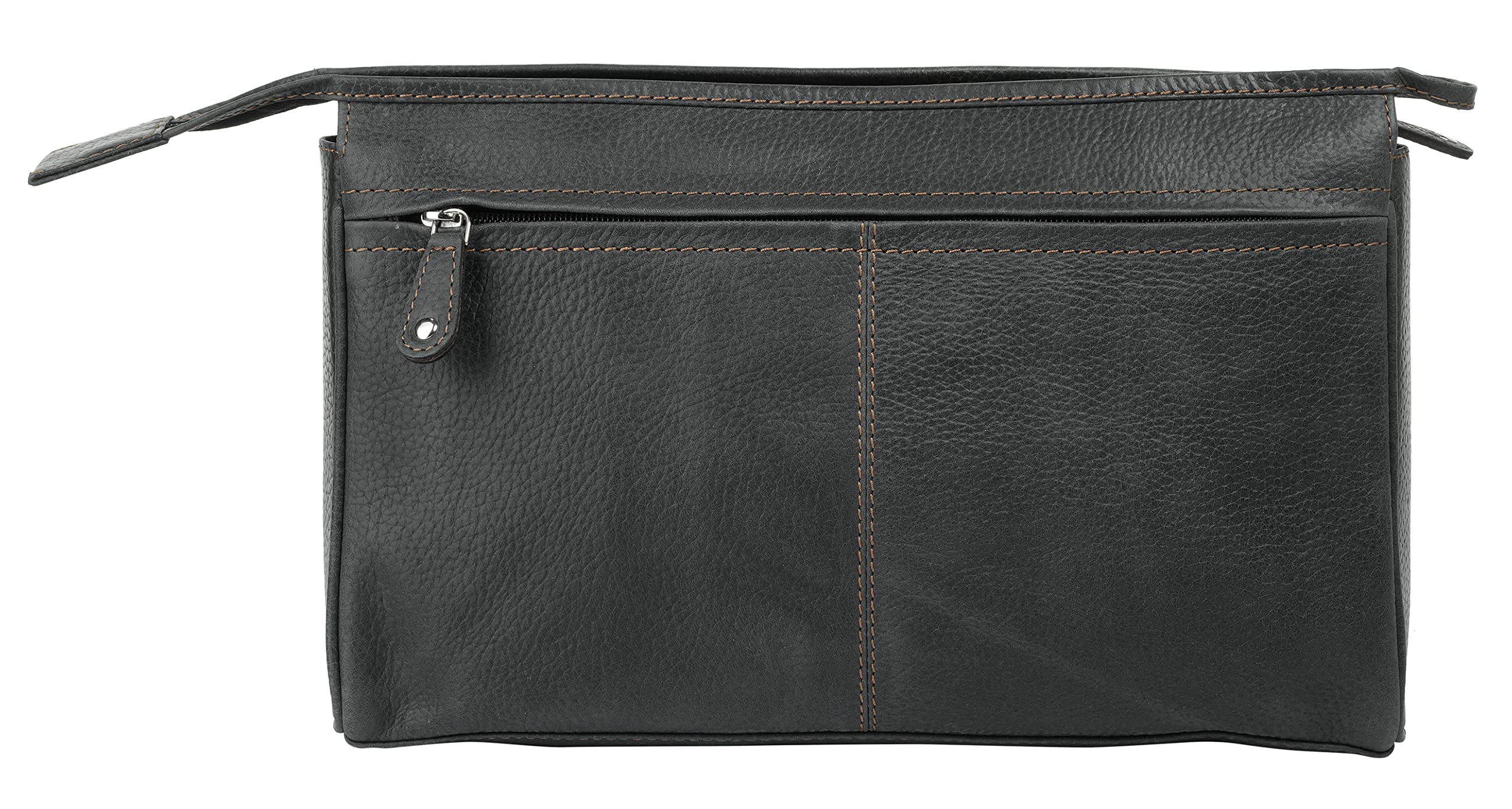 bruno banani Kulturtasche Echt Leder Herren, Damen | Vielseitig einsetzbar, Funktionale Aufteilung, Sicherer Verschluss | 021129