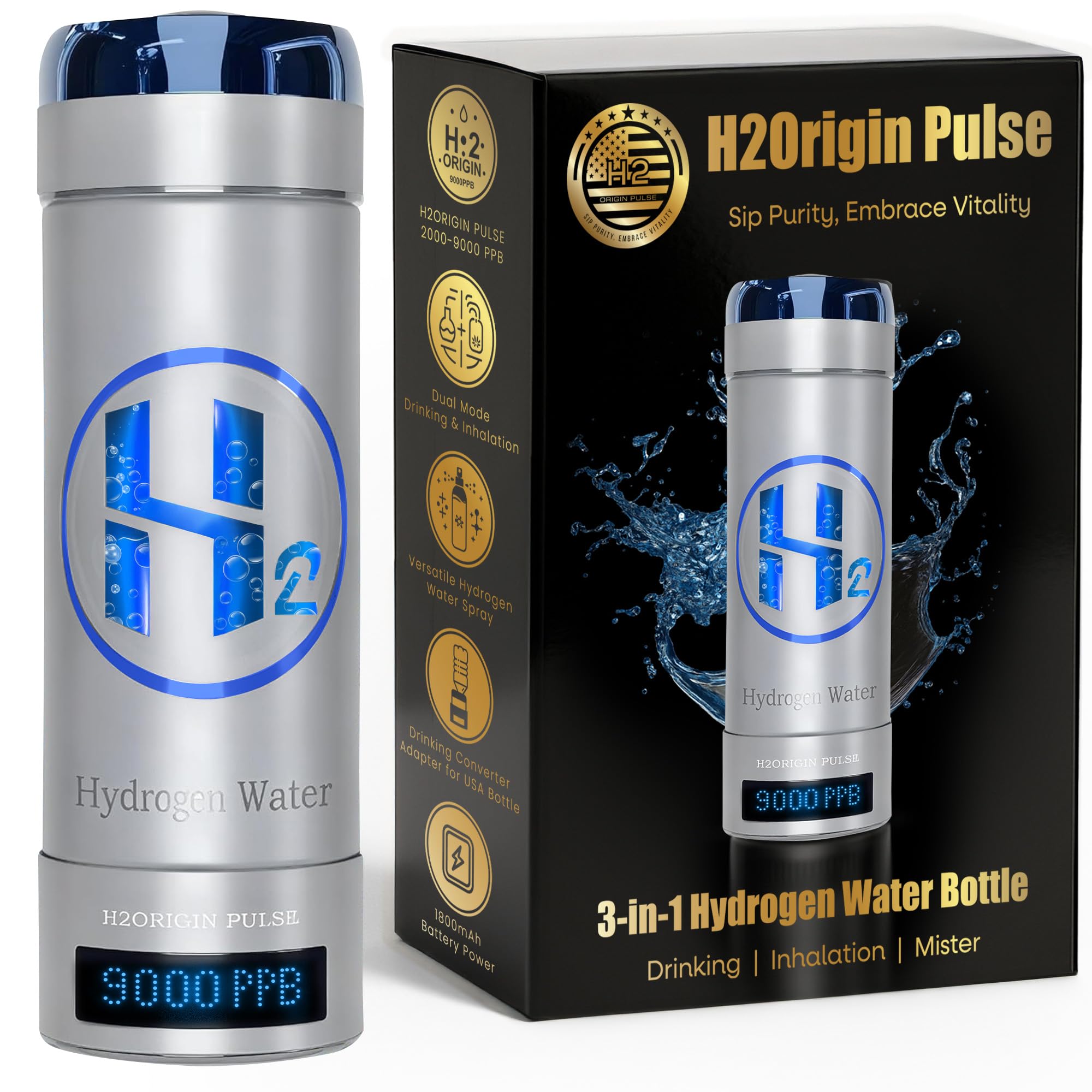 H2Origin Pulse Hydrogen Water Bottle