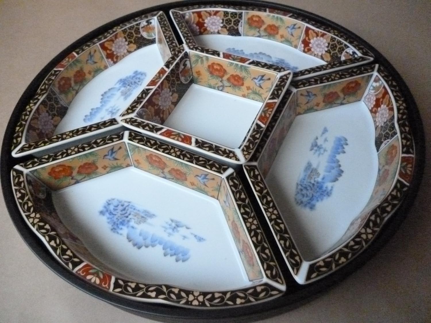 市野吉記さん（コウホ窯）の安南手楕円輪花鉢 ① 新品 市野吉記 色安南