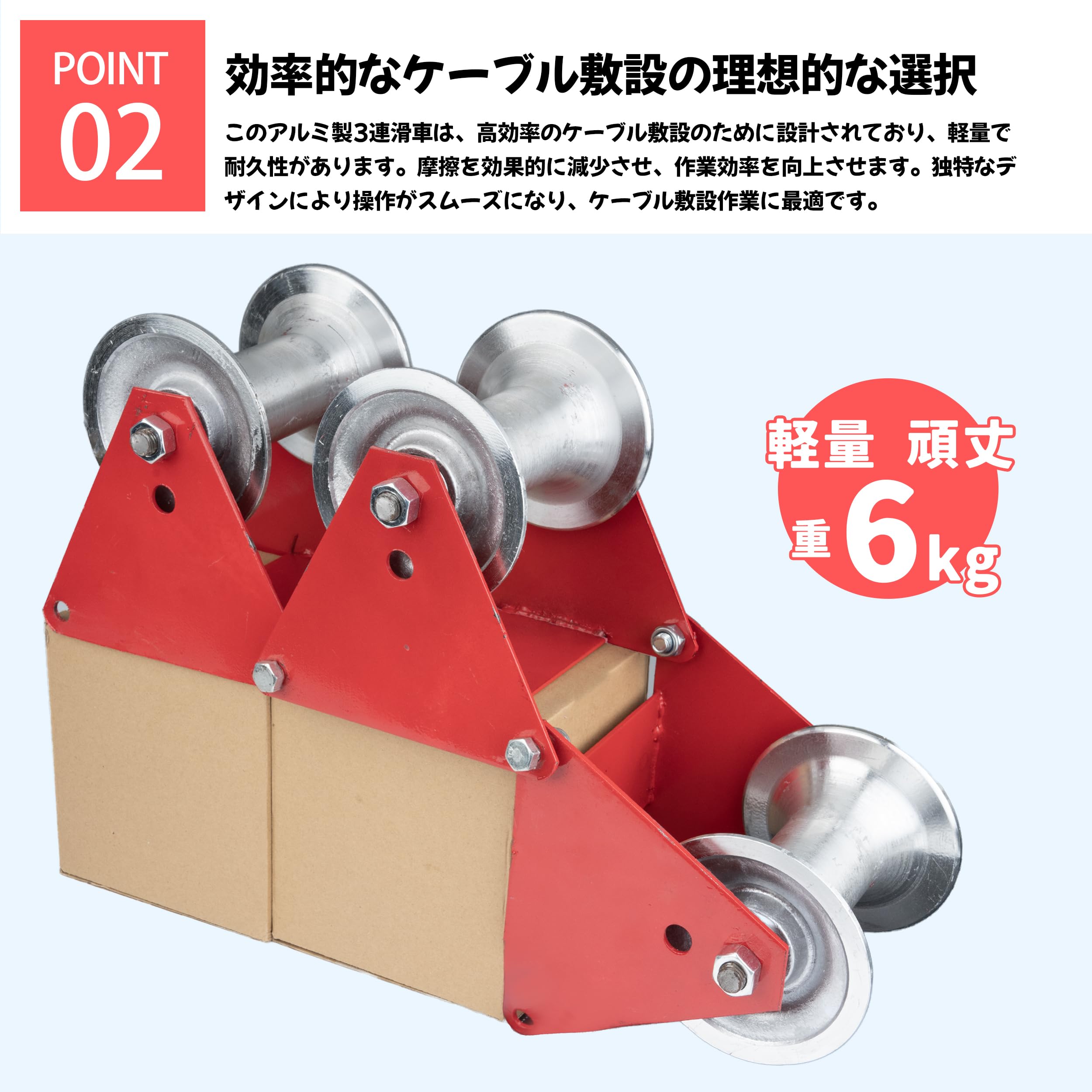 延線 ケーブルコロ ケーブルローラー 篠原電機？3個 育良精機 1個 計4