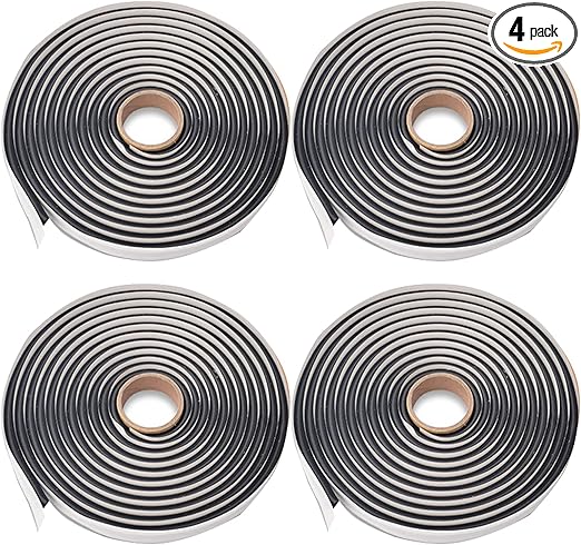 Butyl Sealant Tape, 13Ft Butyl Rubber Sealant Headlight Glue Sealant Rope for Automotive (Car, RV, Marine) 4 Roll