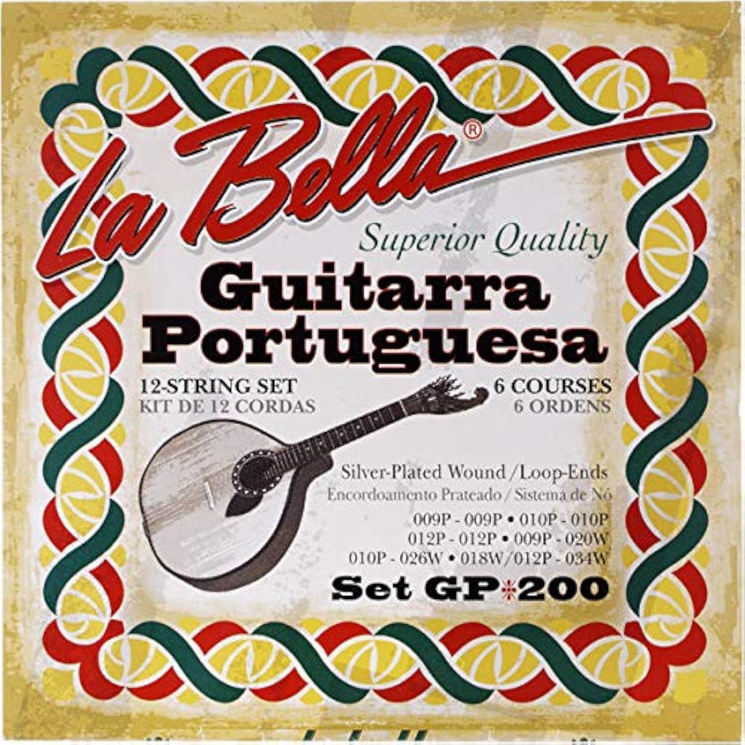 La Bella GP200 - Corde per chitarra Portuguesa