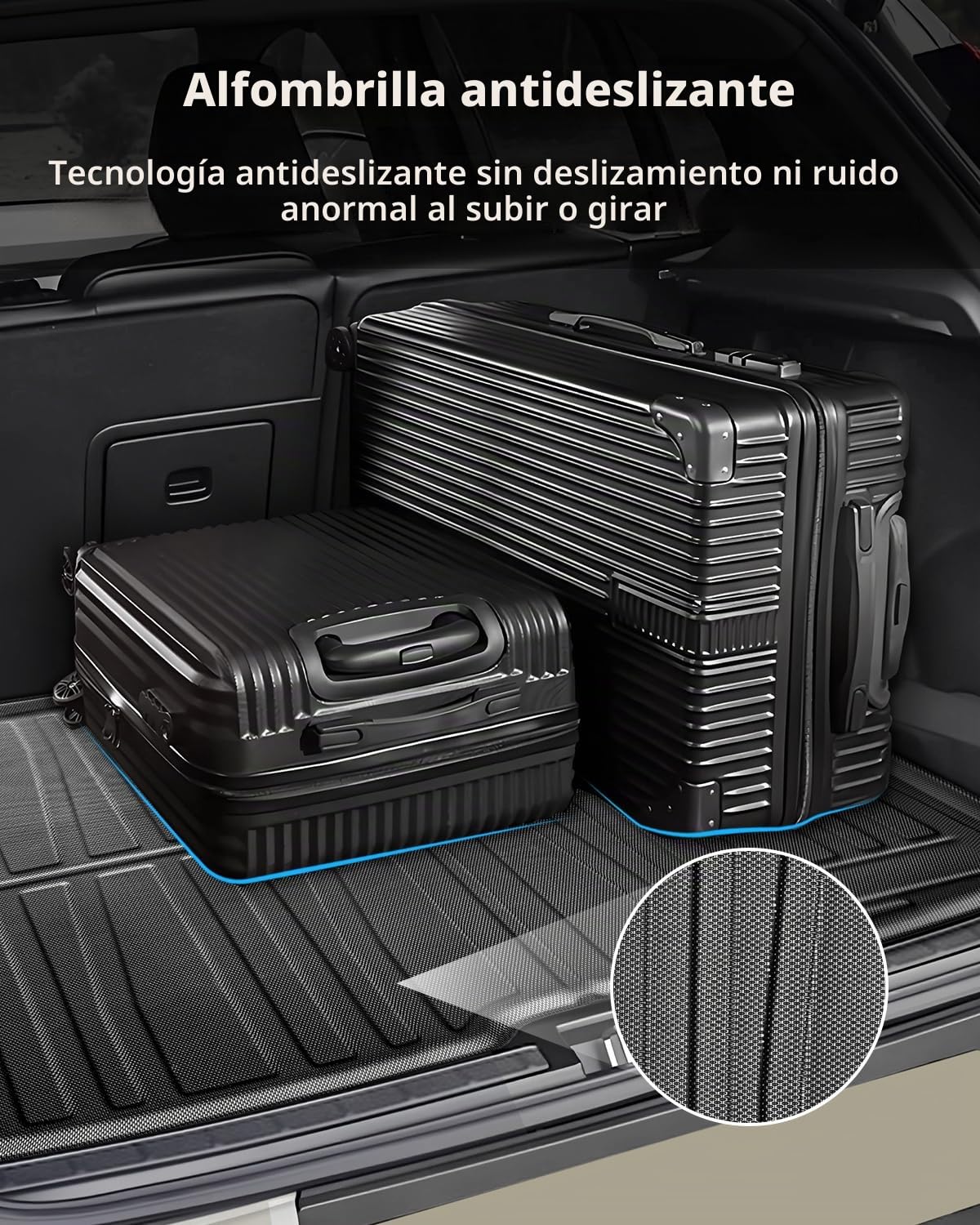 TPE Alfombrillas Maletero para Volvo XC40 / C40 Recharge 2018-2026 | Alfombras Maletero Originales, Protector Maletero Antideslizantes e Impermeables, Funda Maletero con Bordes Elevados