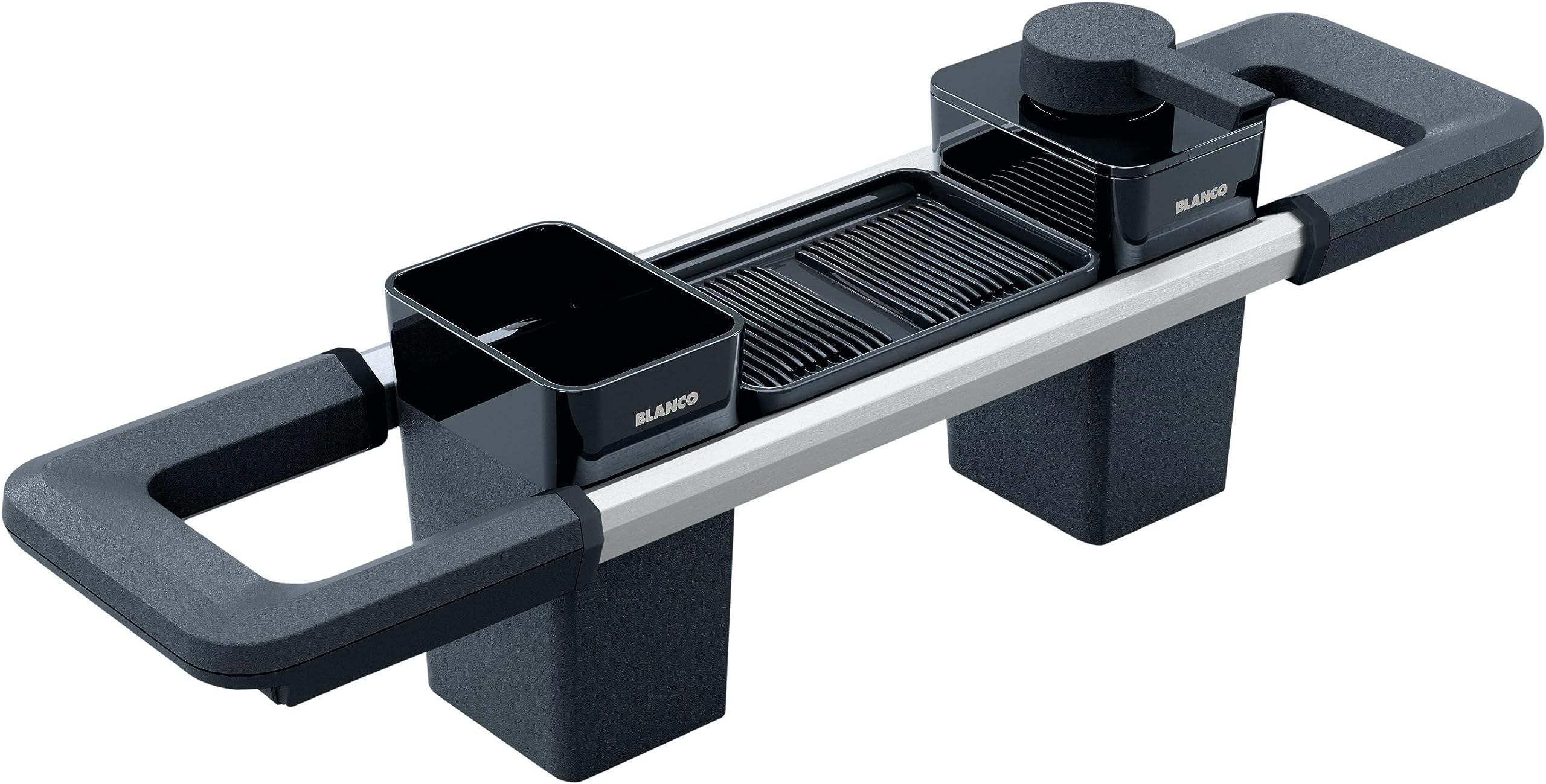 BLANCO Worktop Organizer Spülmittelspender | Seifenspender für Küchenspülen | 200 ml Füllmenge | Spülmittel, Seife, Reinigungsmittel | Reinigungscontainer für Utensilien & Abtropfschale