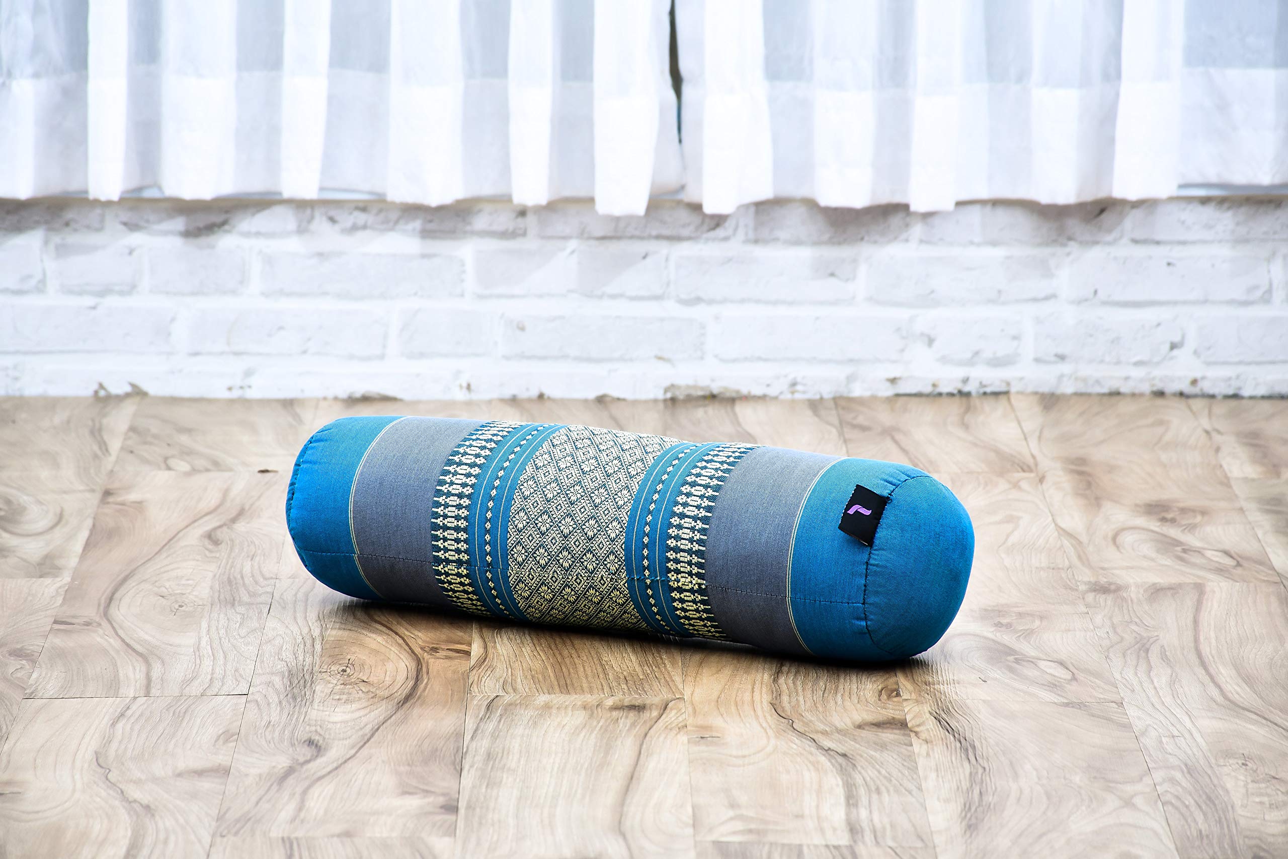 Leewadee Yoga Bolster - Kompakte Kapok Rolle für Yoga, Meditation & Massage