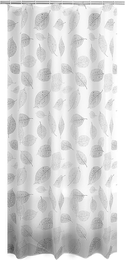 RIDDER 303207-00 Duschvorhang Folie ca. 180×200 cm, Fallin grau