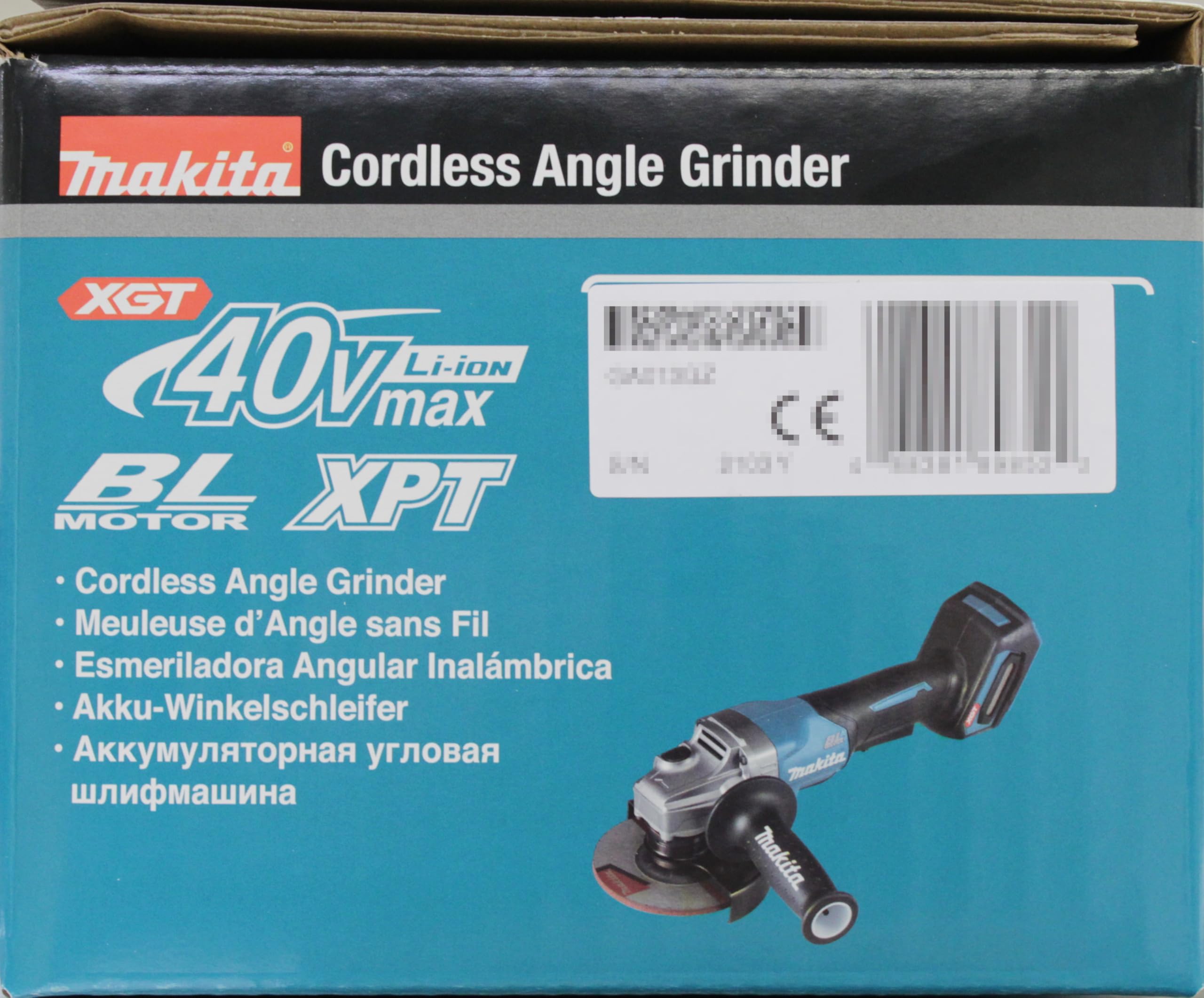 MAKITA AMOLADORA ANGULAR INALÁMBRICA GA013GZ XGT