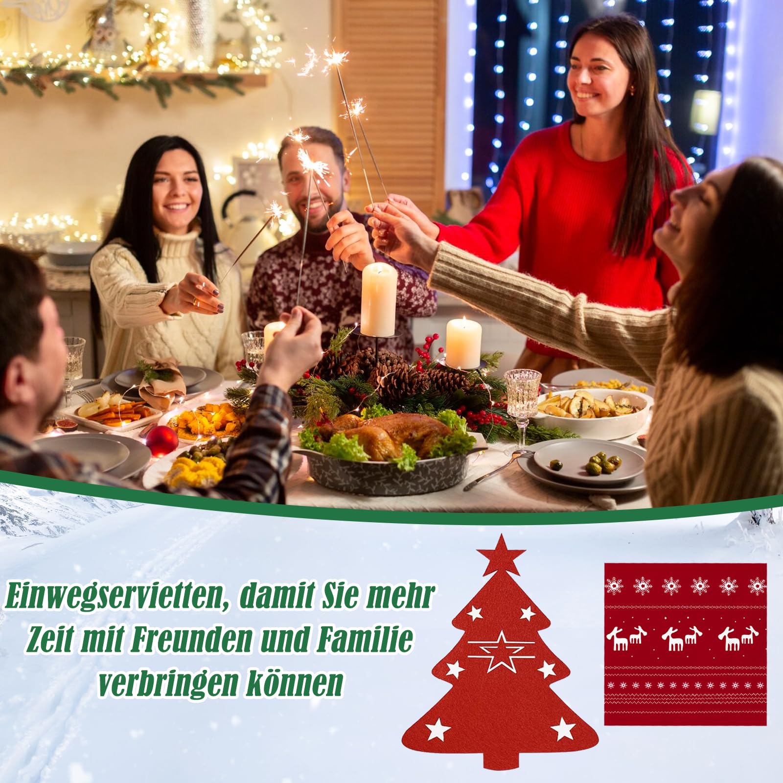 Kersttafeldecoratie
