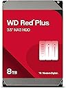 Western Digital 8TB WD Red Plus NAS Internal Hard Drive HDD - 5640 RPM, SATA 6 Gb/s, CMR, 256 MB Cache, 3.5" - WD80EFPX