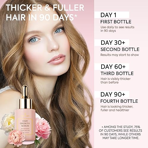 Miniatura 3 de Suero para el crecimiento del cabello aceite natural para el crecimiento del cabello veganic, tratamiento de pérdida de cabello para mujeres y