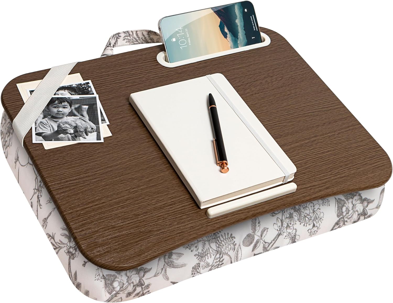 LAPGEAR Designer Lap Desk with Phone Holder and Device