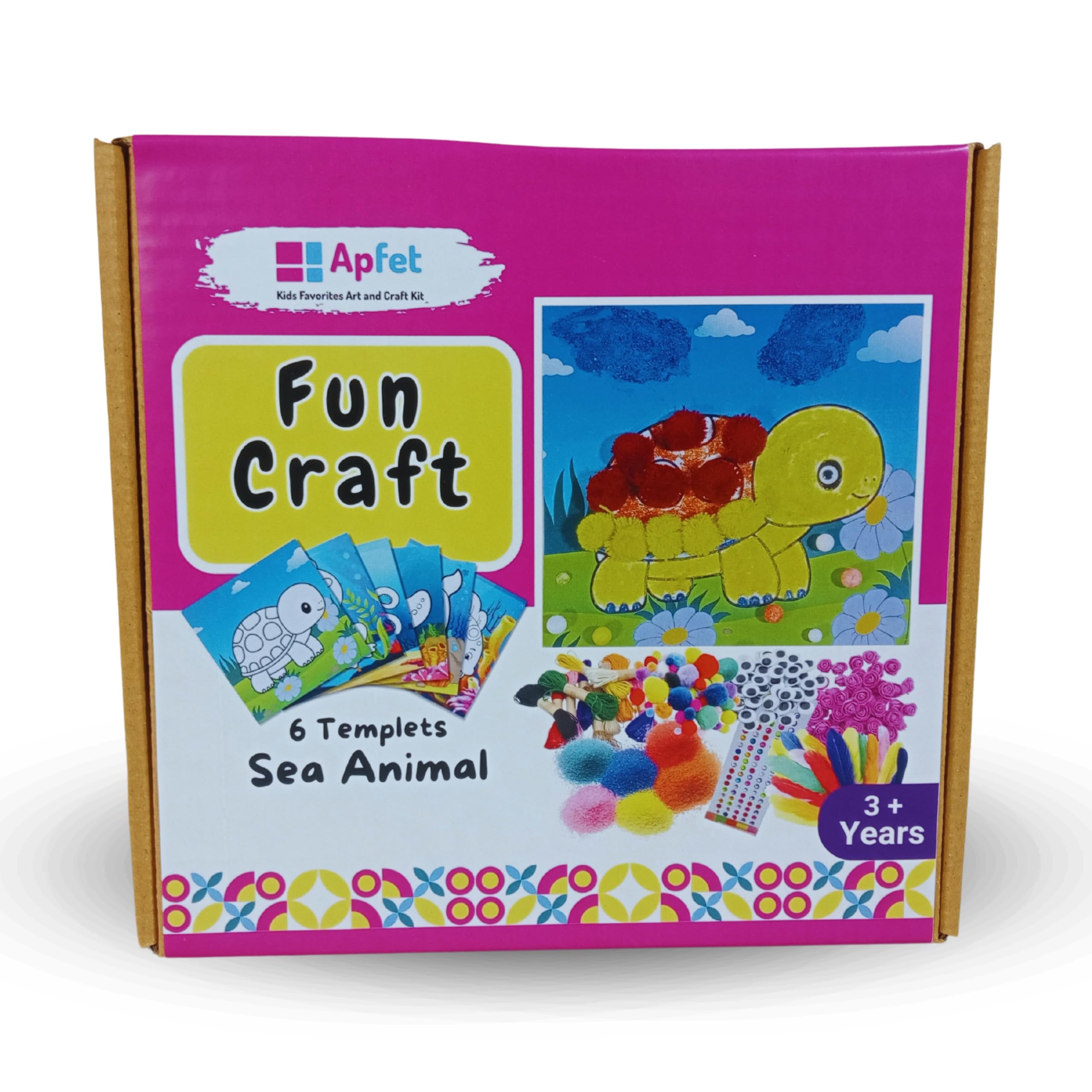 Fun Craft Kit, Fun with Sea Animal for Kids 3-6 Years, Art & Craft Activity for Kids, Material DIY Craft kit, Gifts for Boys and Girls 3-6 Years, Craft Kit for Kids Early Development. (B0DF5F5NJ3) Amazon Price History, Amazon Price Tracker