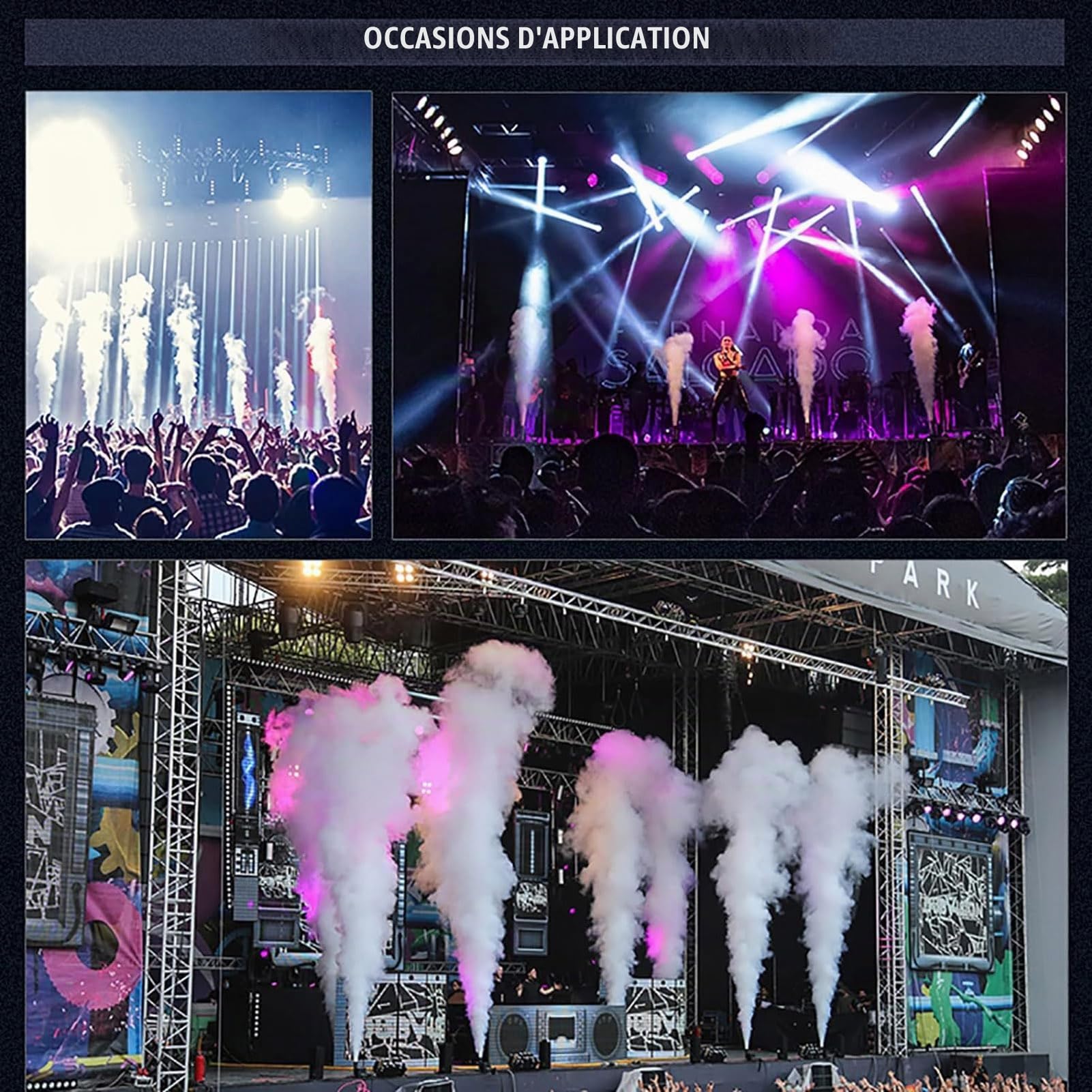 Machine À Jet De CO2, Machine De Sablage Cryogénique De CO2 À Tube Unique De 200 W, Machine De Brouillard De Fumée À Colonne De CO2 Avec Effets De Scénario DMX512 Avec Tuyau De 6 Mètres Pour Scène