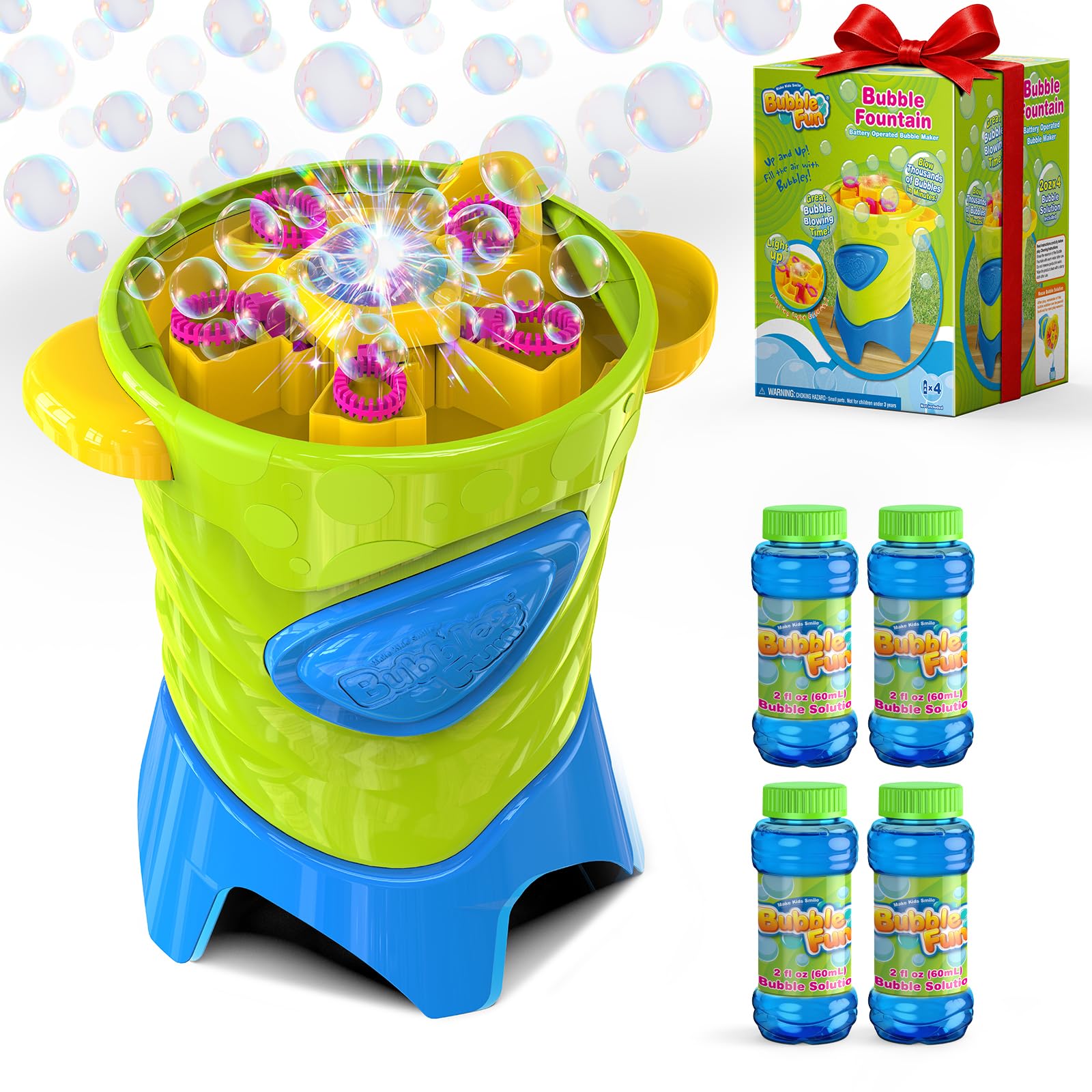 Photo 1 of Bubble Fun Fountain Bubble Machine with Light for Toddlers