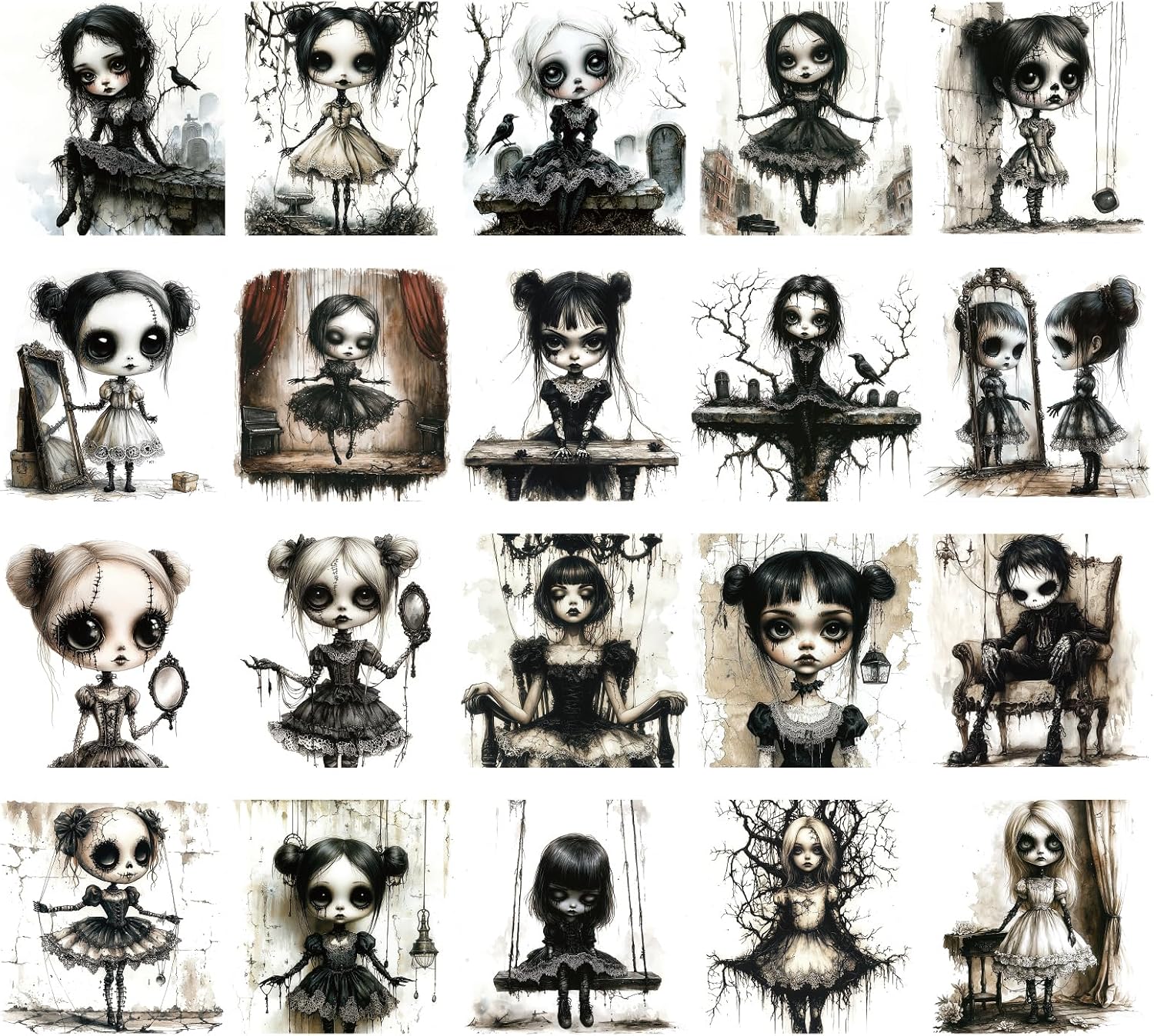 20 Pcs Halloween DTF Transfers Ready to Press image 2