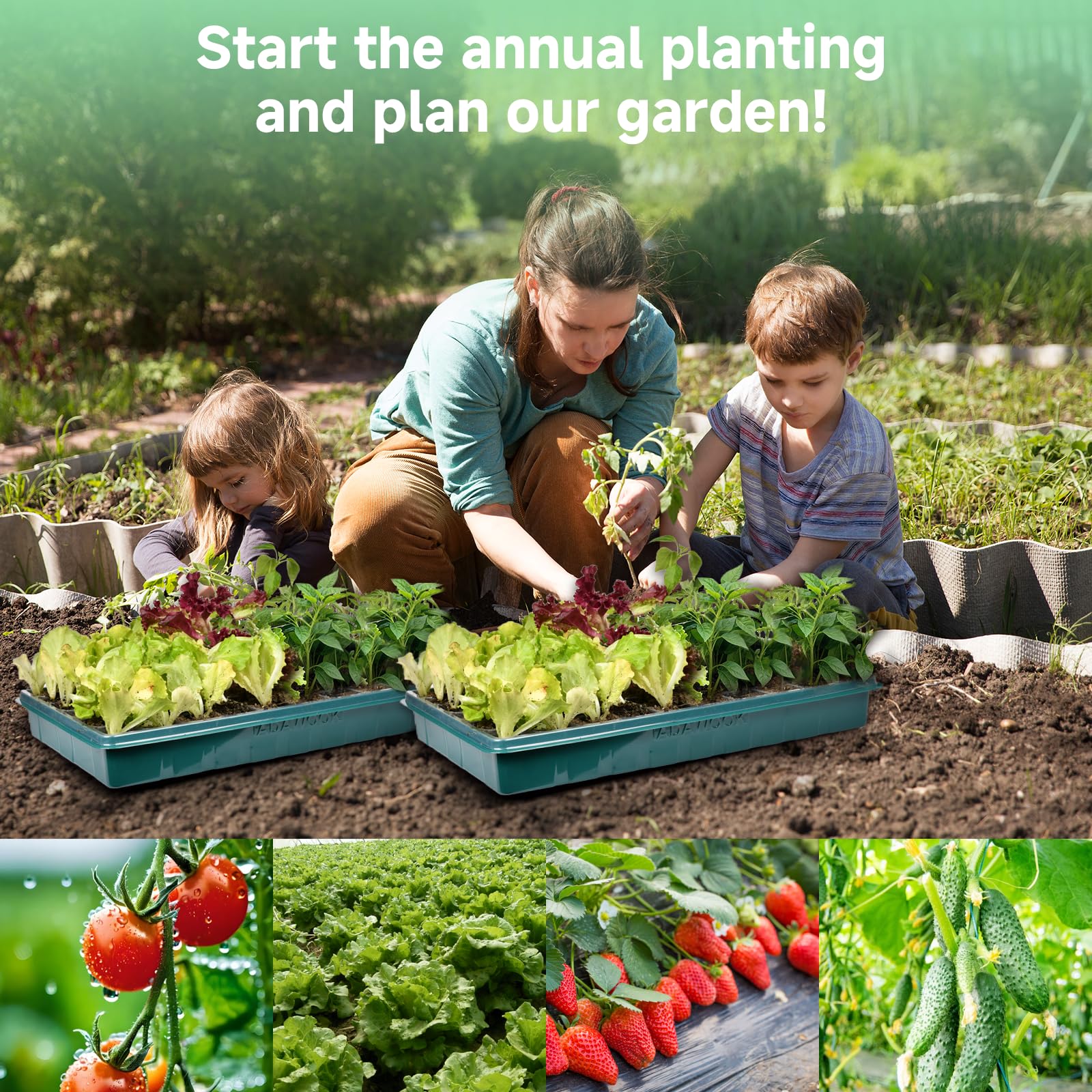 Bandejas de inicio de semillas de 120 celdas con luces de cultivo, luces de crecimiento que cambian de color para kit de inicio de semillas, juego de 3 juegos de tinte, kit de cultivo de plantas de