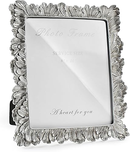 Miniatura 59 de Cuspin Marco de fotos de 5 x 7 pulgadas, marcos negros y dorados, marco de fotos de resina con textura ornamentada vintage hecha a mano con parte