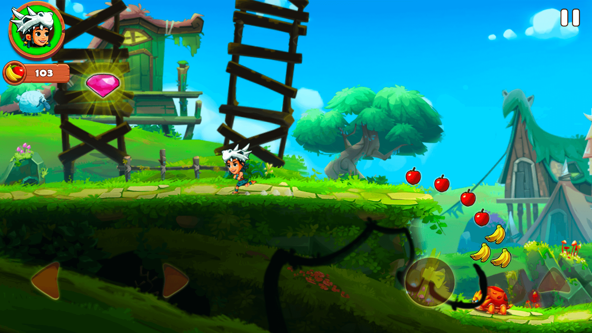 Jungle Adventures 4 Game - Platform Action Hero Adventure Games