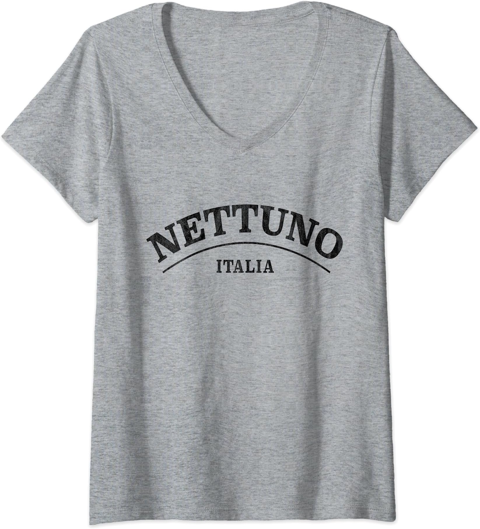 Womens Nettuno Italia - Nettuno Italy V-Neck T-Shirt