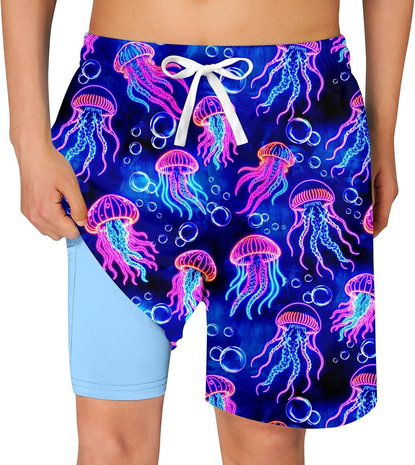 westwolf Boys Swim Trunks Compression Liner Bathing Suit Quick Dry Swimsuit 5-16T