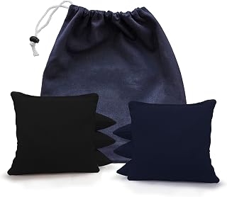 Tailgating Pros All Weather Cornhole Bags - 8 Resin Filled Regulation Duck Canvas Bags with Carrying Tote - 25+ Colors