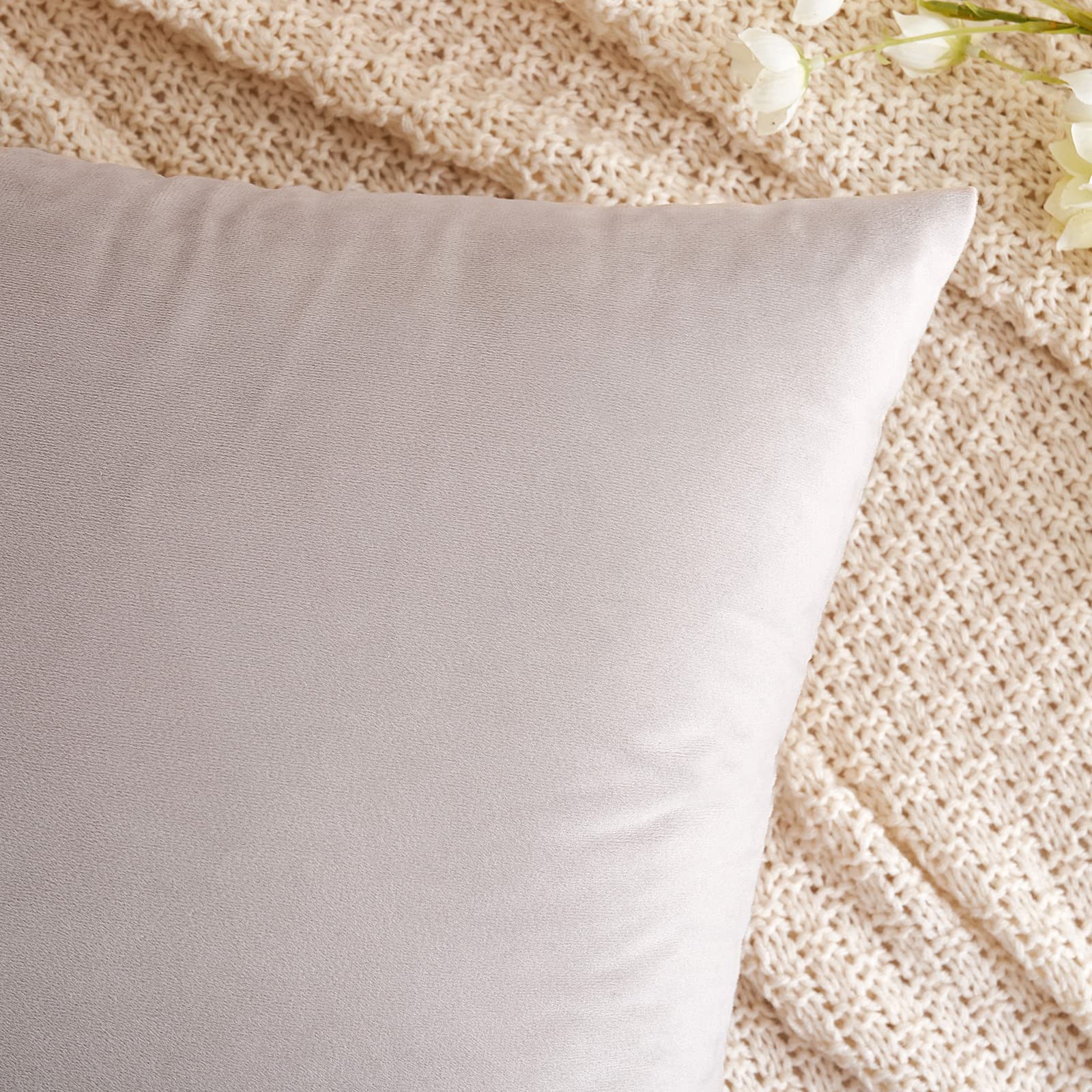 YCOLL Federe Confezione da 4 Copricuscini Decorativi Fodere Cotone