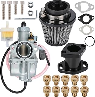 VENTOMO VM22 Carburetor Adapt 38mm Air Filter Kit For Predator 212cc GX160 Honda GX200 CT200U 196cc KT197 Clones Go Kart Mini Bike Race