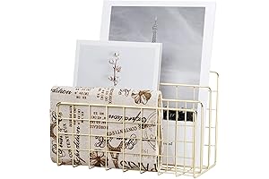 3-Slot Gold Desktop Mail Holder