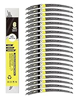 Vista 11 de Hojas de sierra recíproca de dientes japoneses de 15 pulgadas, 4 piezas, hojas de podar 6TPI con borde curvado para madera, corte de árboles, se