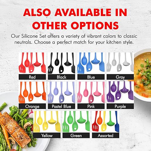 Miniatura 7 de Chef Craft - Juego de utensilios de cocina de silicona de alta calidad, 5 piezas, surtido