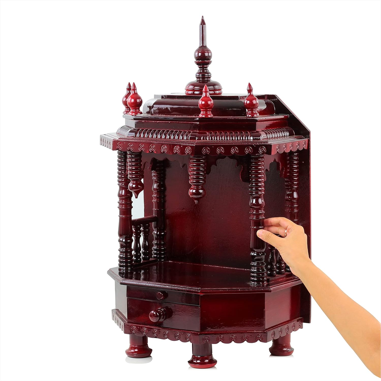 Buy Nagina International Premium Hand Made Wooden Temple Wooden