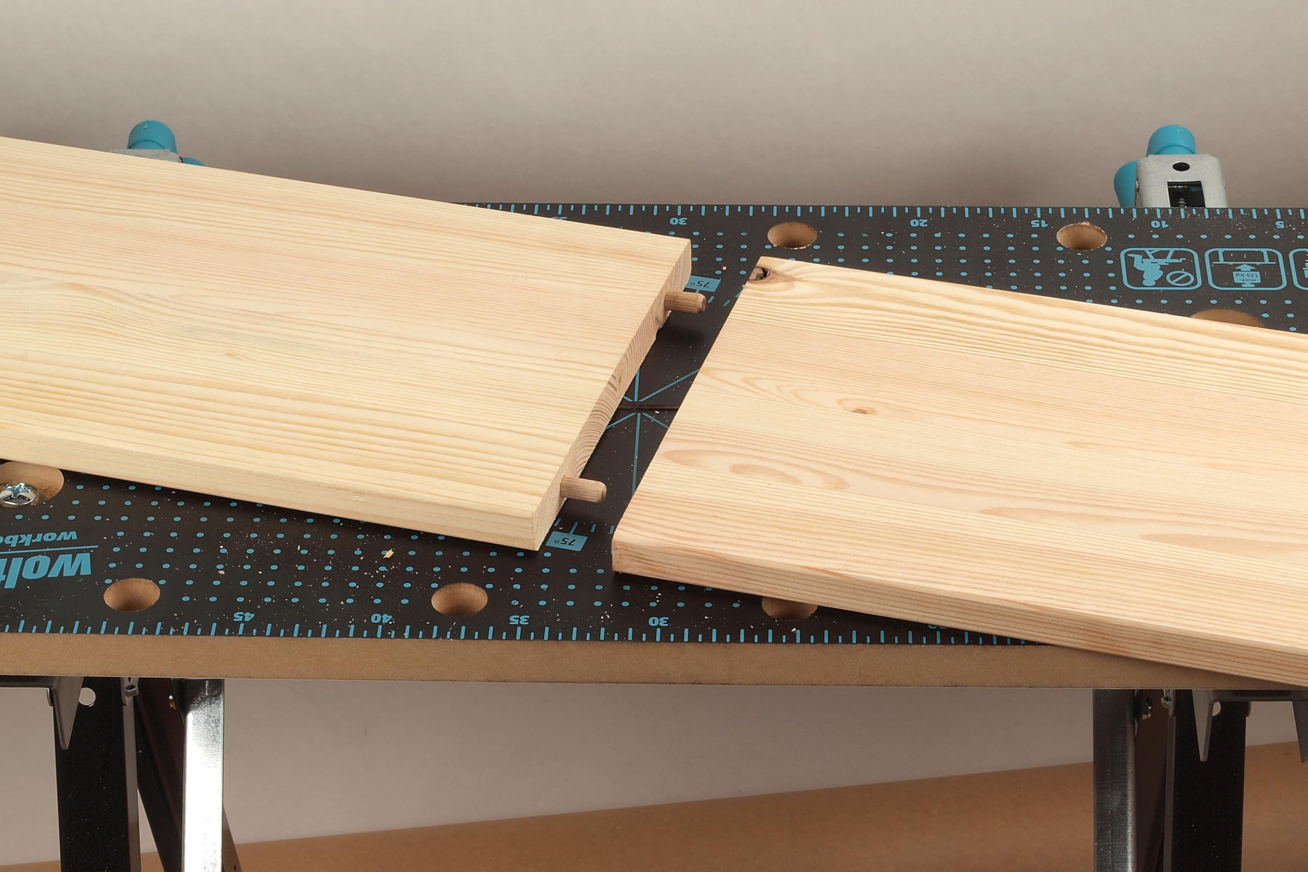 wolfcraft Projekt-Set Dübelverbindungen - Meisterdübler & Holzspiralbohrer