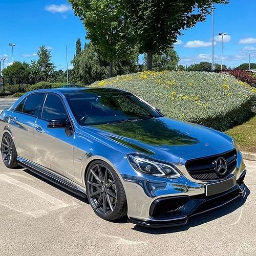 Miniatura 2 de Lypumso Envoltura de vinilo plateada, espejo cromado plateado autoadhesivo para automóvil, lámina de calcomanías de vinilo para bricolaje, película