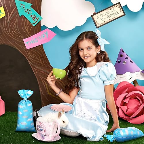 Miniatura 7 de Outus 100 bolsas de regalo para fiesta de juguete, cielo azul, nubes blancas, bolsas de regalo de cielo azul, bolsas de fiesta de historias de