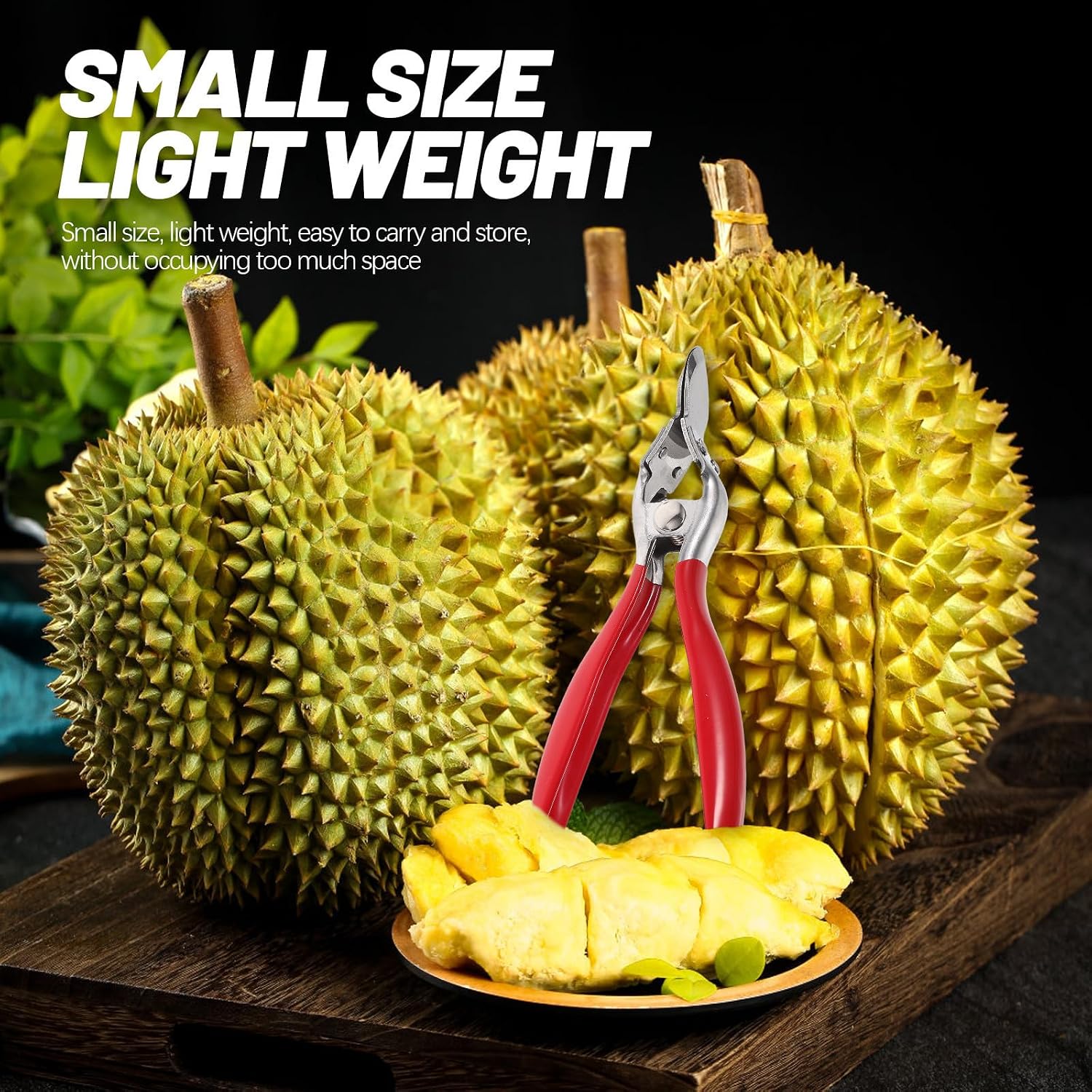 NOLITOY Stainless Steel Durian Opener Tool with PP Handle for Household Use