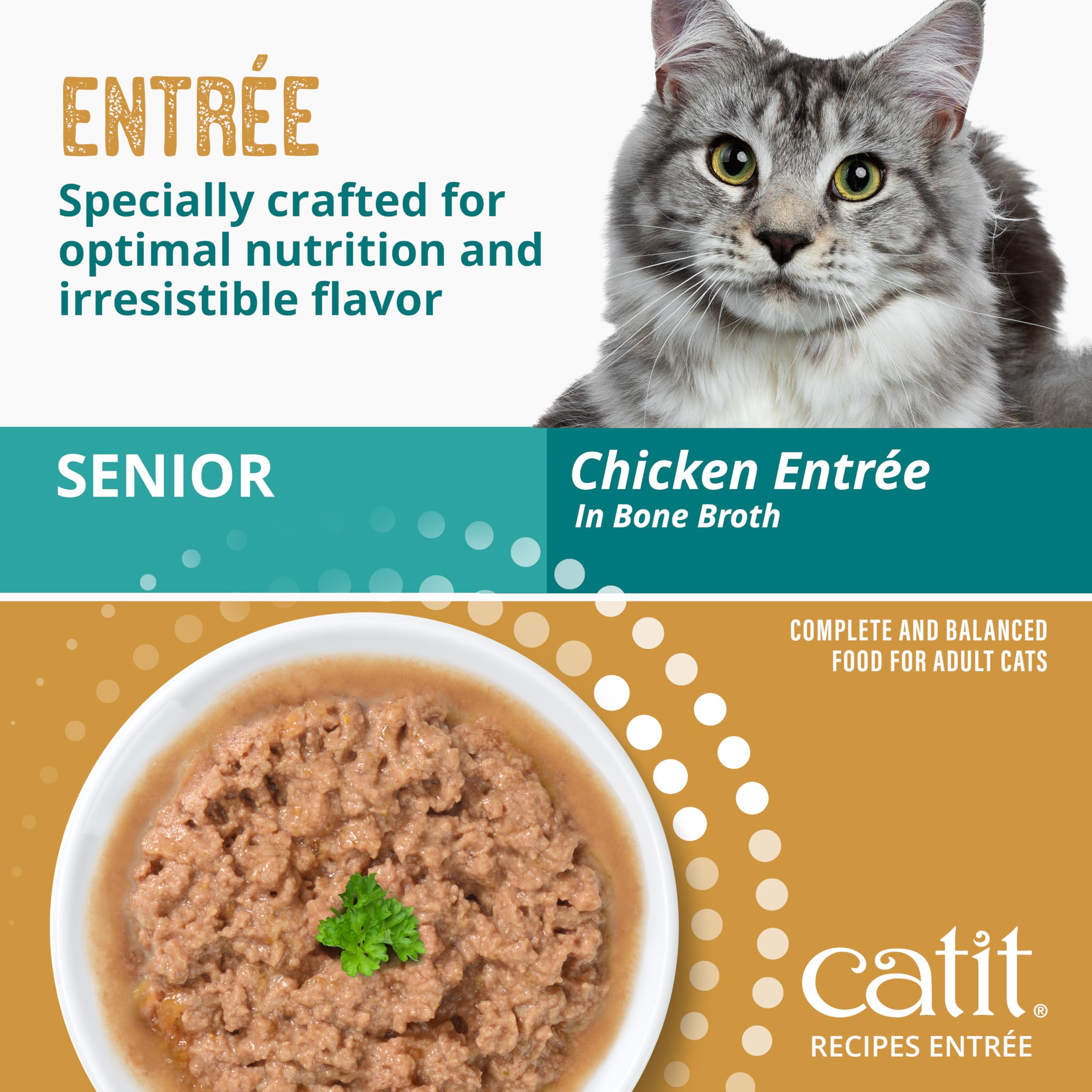 Catit Ricette Senior Chicken Entrée - 85 g (24/cs)