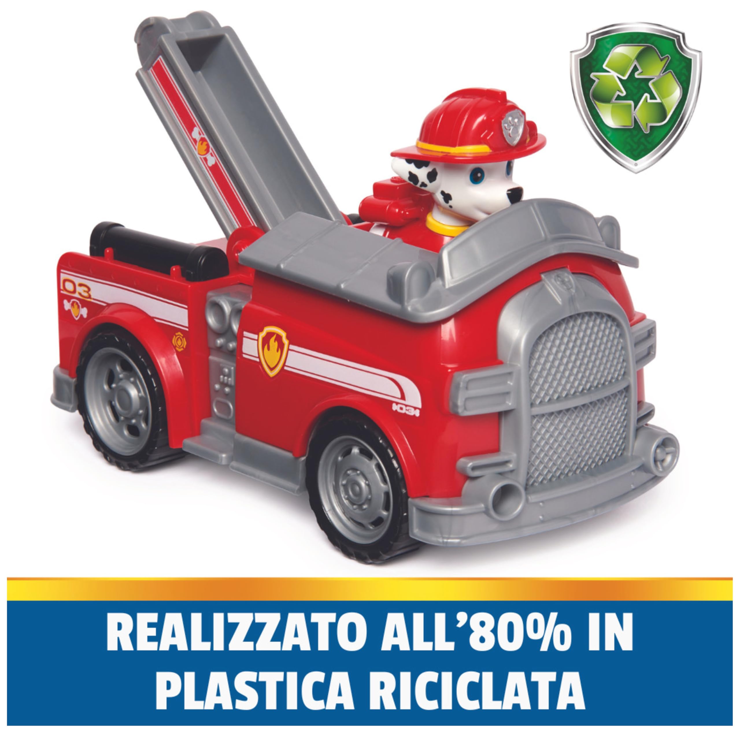 Paw Patrol, Camion dei Pompieri di Marshall, Veicolo e Personaggio Marshall, Giochi Bambini, 3+ anni