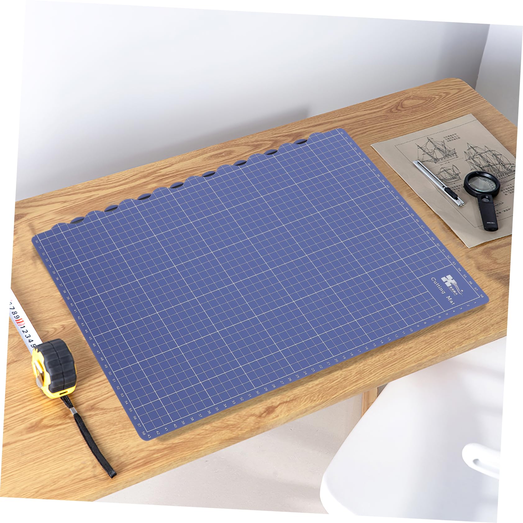 Alfombrilla de Corte Plegable Autorrreparable Azul Pvc