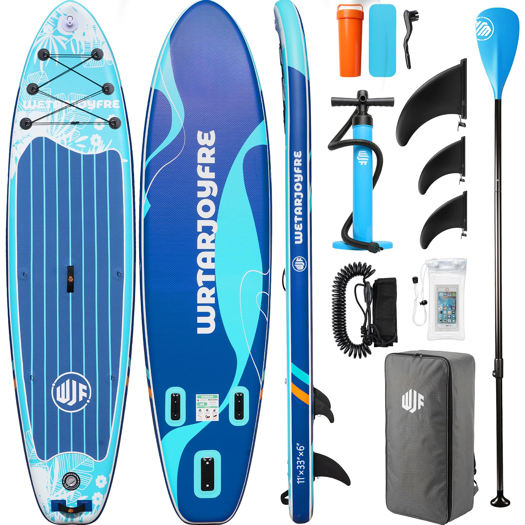 Photo 1 of ** INFLATION VALVE DAMAGED PARTS ONLY**
Wetarjoyfre Inflatable Stand Up Paddle Board, 11'x33"x6" SUP