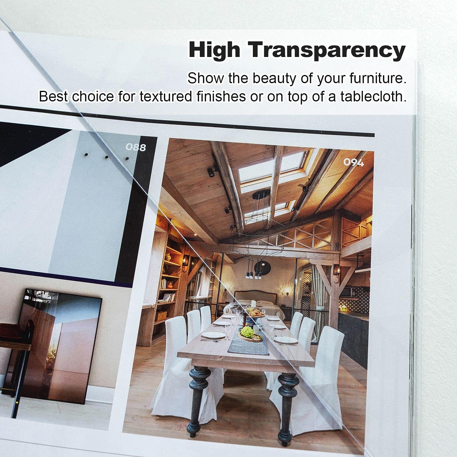 Suреr Bіg Clеаrаnсе! LovePads Upgraded Version 1.5mm Thick 36 x 120 Inches Clear Table Cover Protector, Table Protector for Dining Room Table, Clear Plastic Tablecloth Protector, Table Pad for Kitchen Wood Grain Rеvіеw LovePads Upgraded Version 1.5mm Thick 36 x 120 Inches Clear Table Cover Protector, Table Protector for Dining Room Table, Clear Plastic Tablecloth Protector, Table Pad for Kitchen Wood Grain