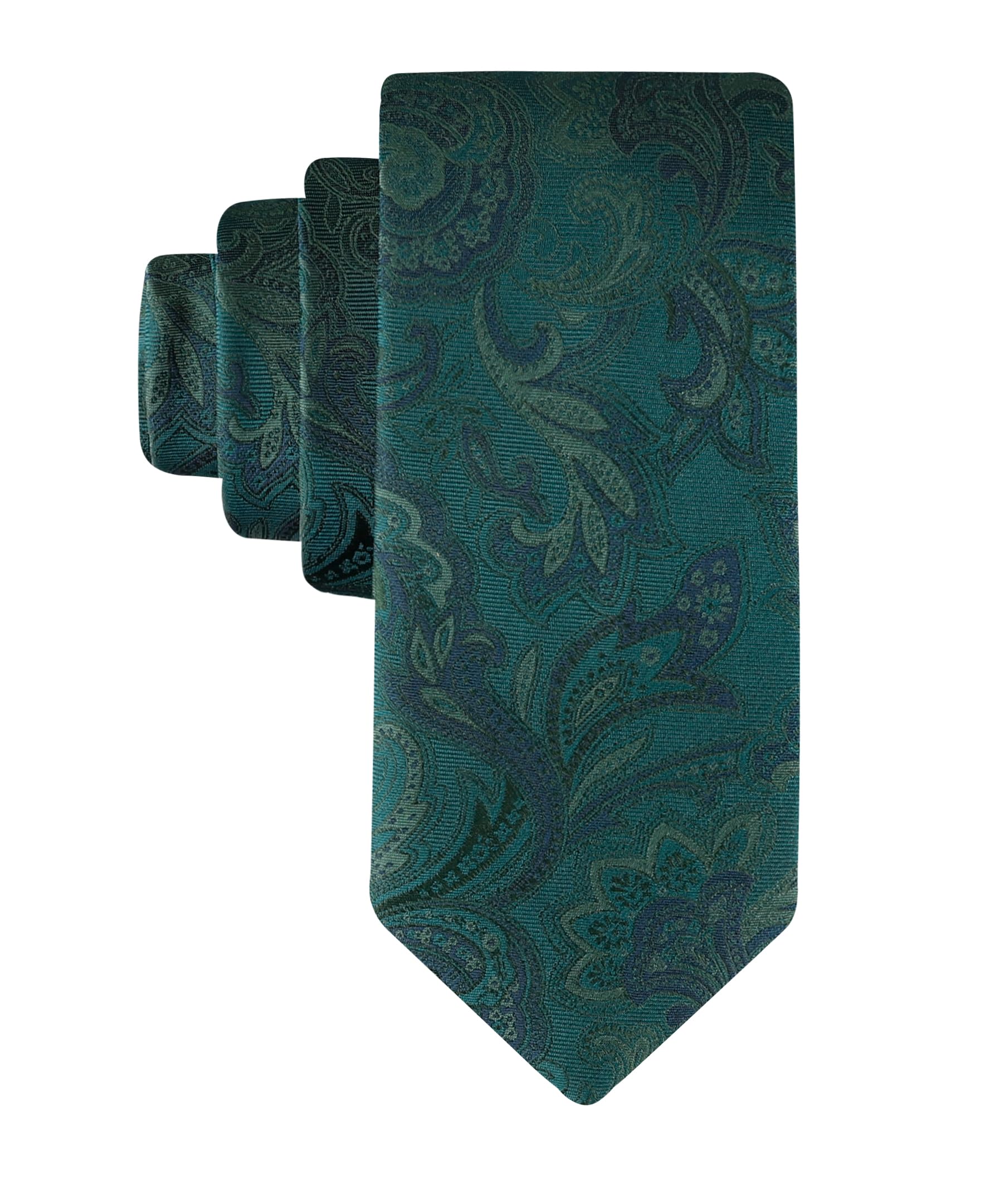

                                                    Tommy Hilfiger Men's Tonal Paisley Tie, Hunter Gre