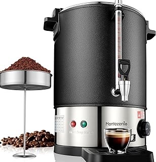 100 Cup Coffee Maker Machine Urn - Large Percolator Pot Dispenser With Double-Wall Stainless Steel, Quick Brew, Stays Hot - Also for Water, Tea, Bever