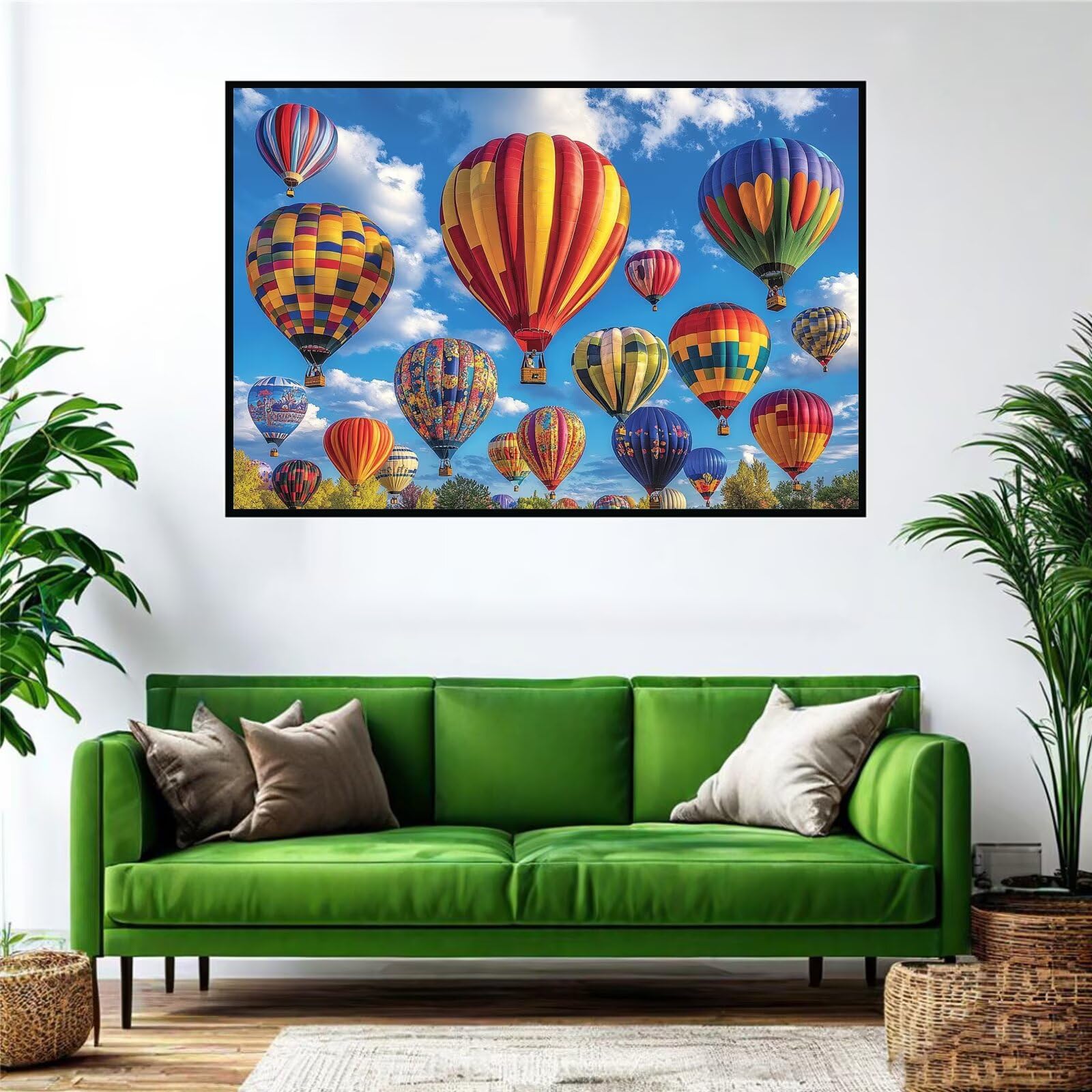 Farbe Puzzle 3000 Teile Erwachsene Klassische Puzzles Heißluftballon Jigsaw Anspruchsvoll Impossible Schwer Pädagogisches Spielzeug Kinder Holzpuzzlem Puzzlespiel Geeignet für alle Altersgruppen P-493