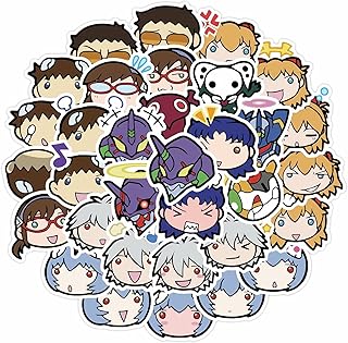 Sponsored Ad - 40 Cartoon Neon Genesis Evangelion Anime Waterproof Seal Travel Box Notebook Sticker Helmet PC Smartphone T...